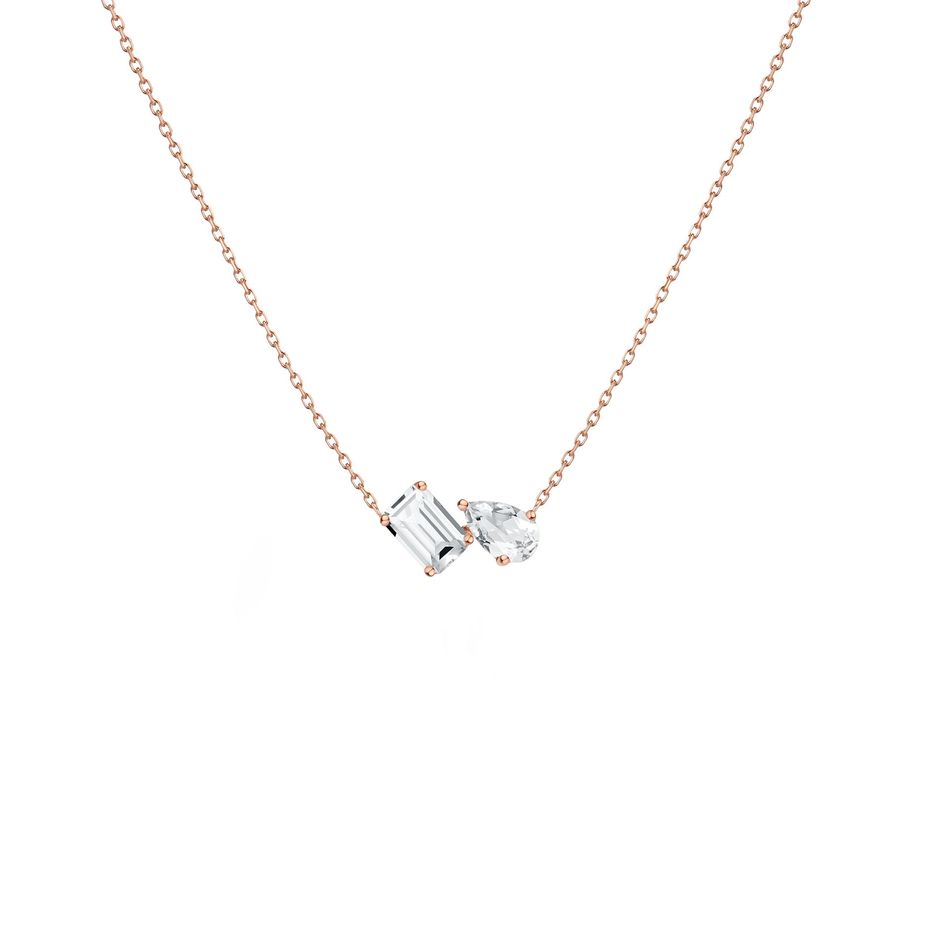 Toi et Moi Gemstone Mini Heirloom Necklace