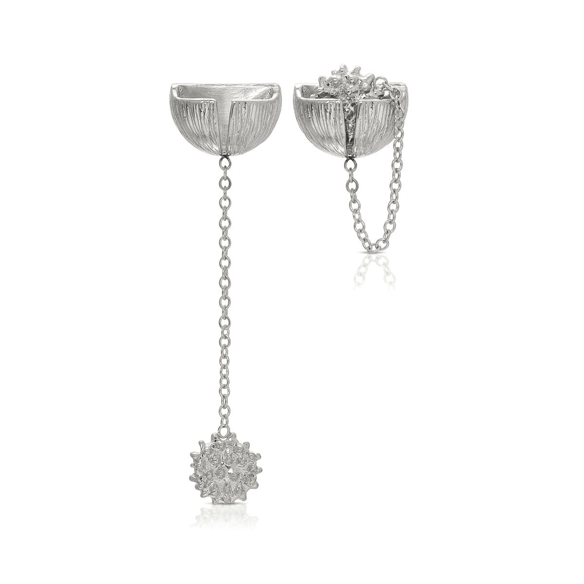 Spiky Pocket Stud Earrings