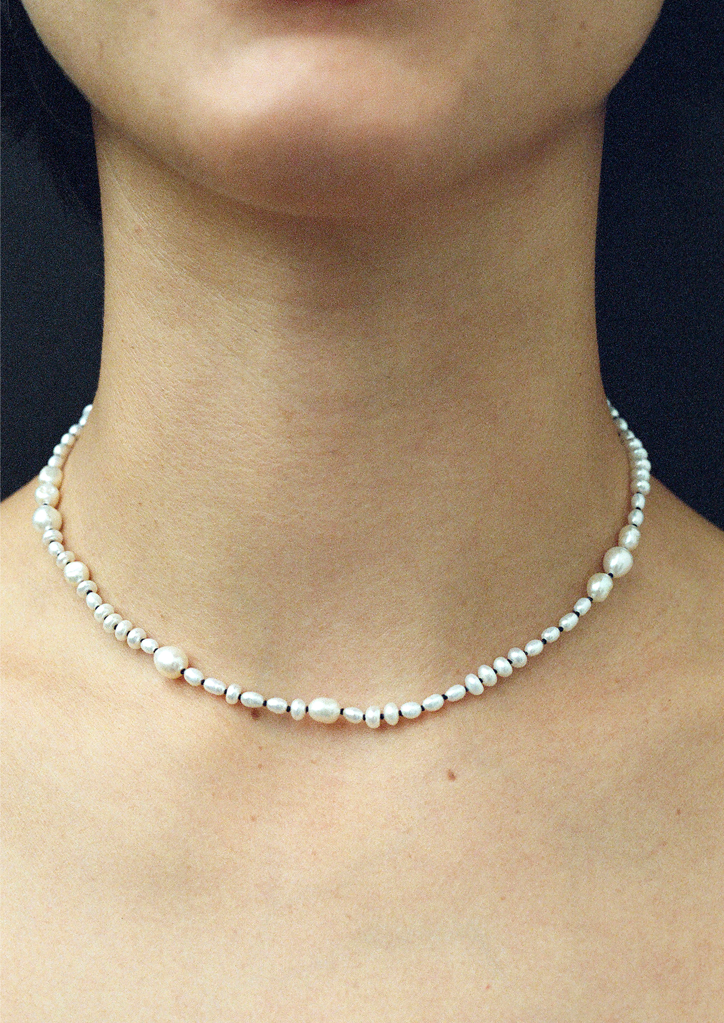 White Pearl Mermaid Necklace