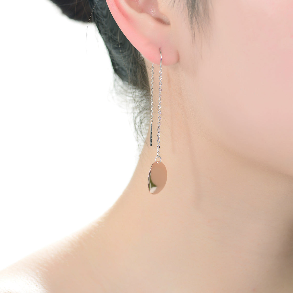 Elise Round Dangling Drop Earrings