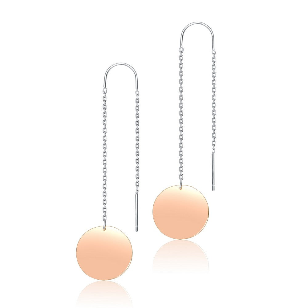 Elise Round Dangling Drop Earrings