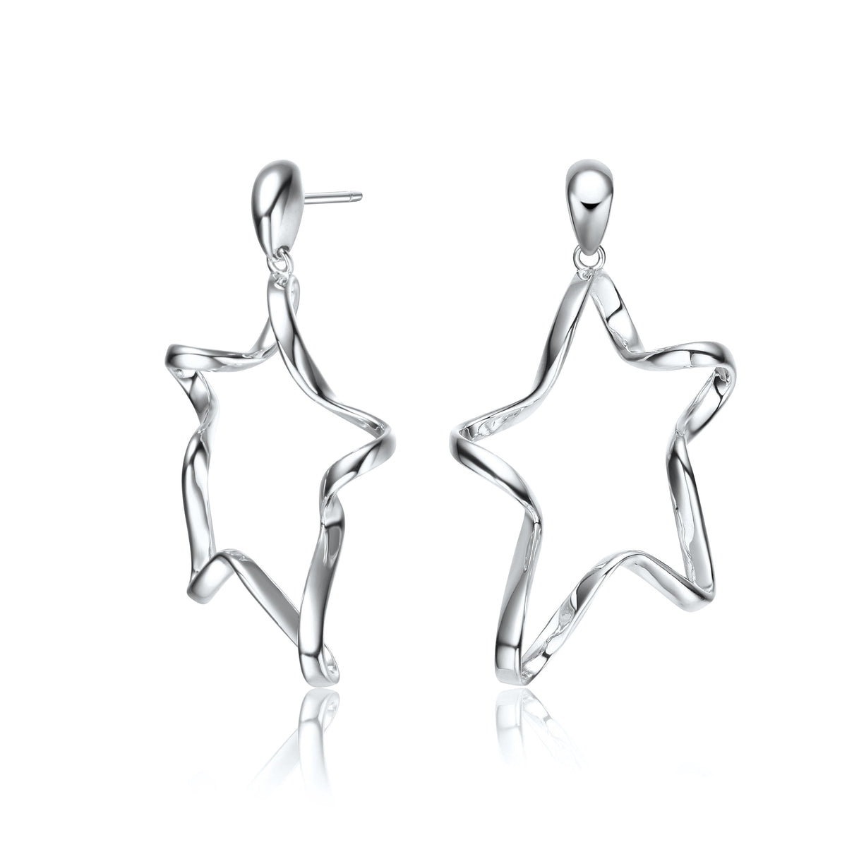 Estelle Star Ribbon Swirl Earring