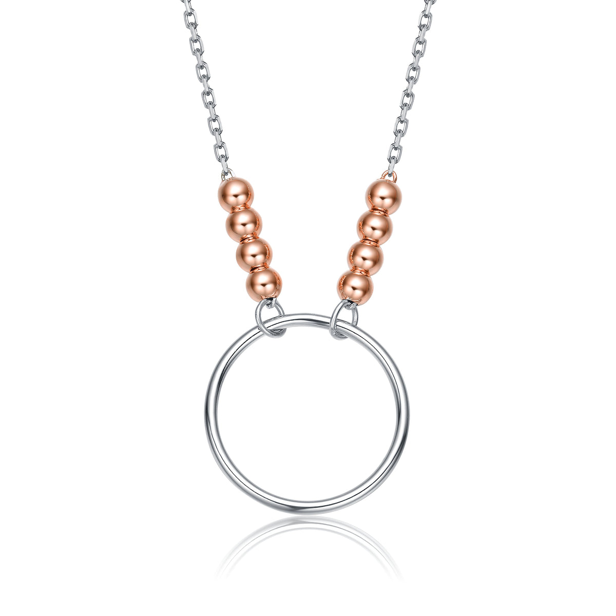Sabrina Round Halo Collier Necklace