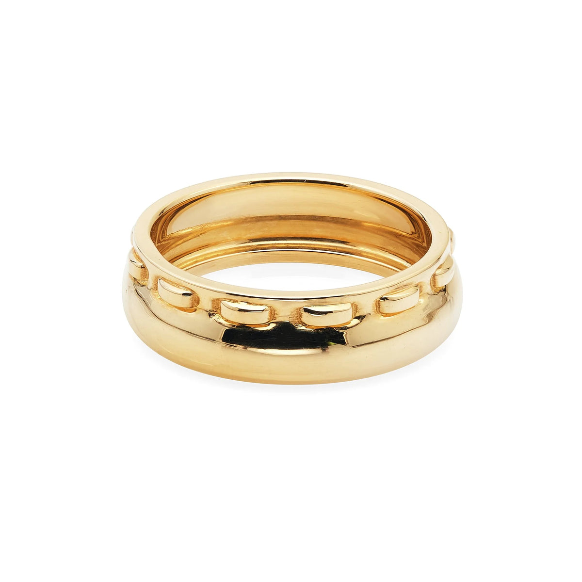 Stitched Ring, Gold