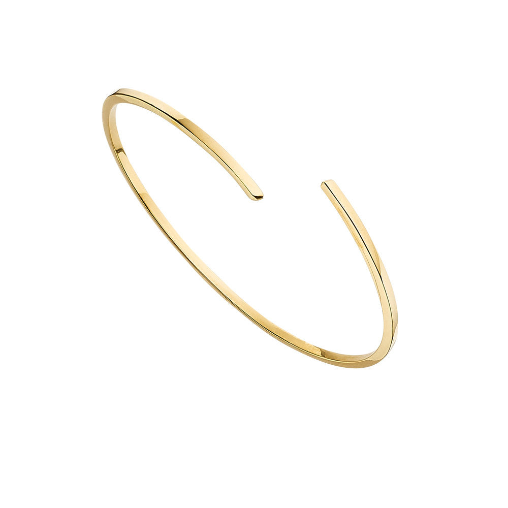 Gold Thin Spiral Bangle