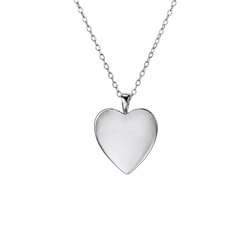 Sweetheart Pendant Necklace Silver