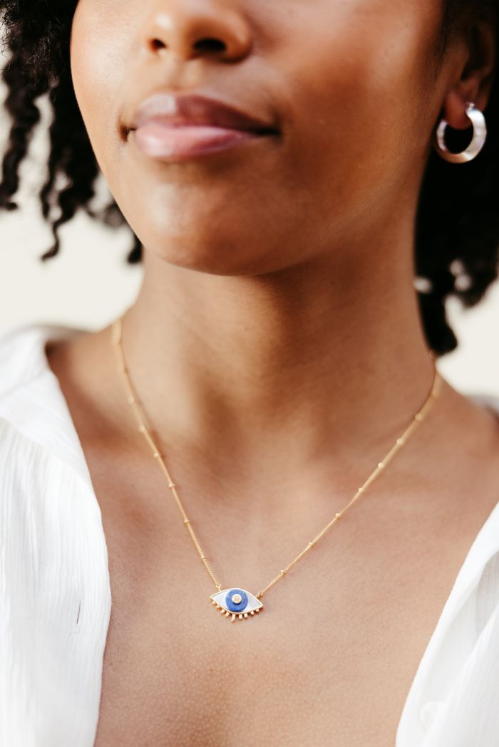 Lover's Eye Necklace - Lapis