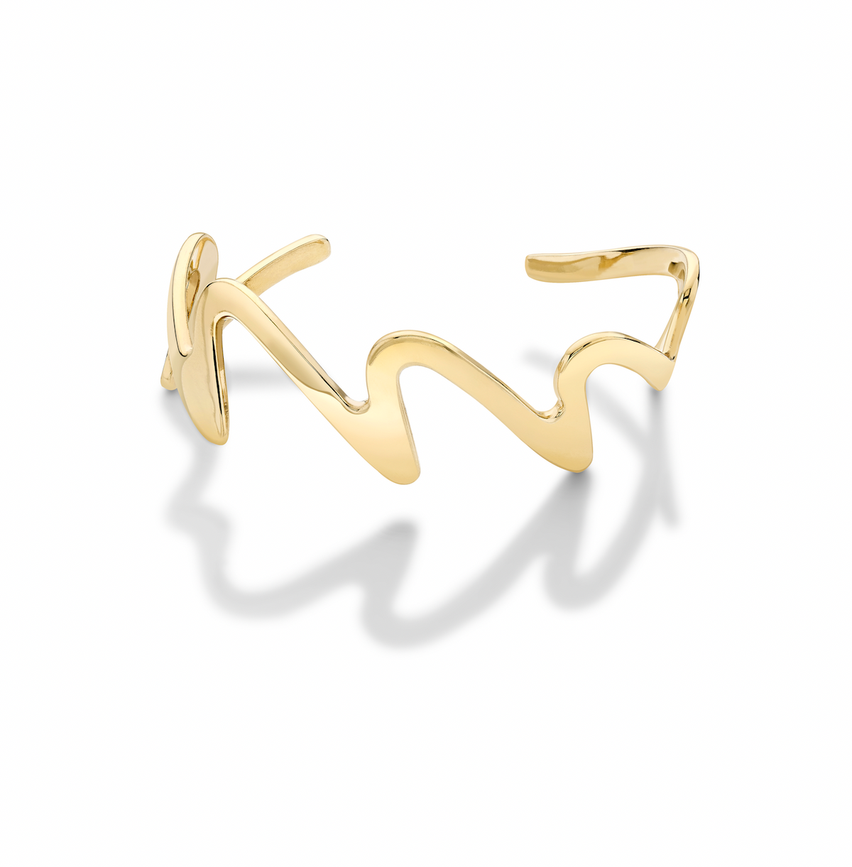 Bangle in 18 ct Yellow Gold in Wedeln Pattern