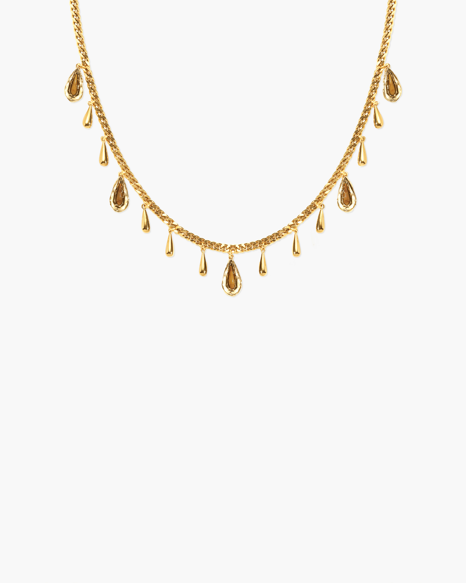 Second Skin Detachable Layered Snake Coin Necklace