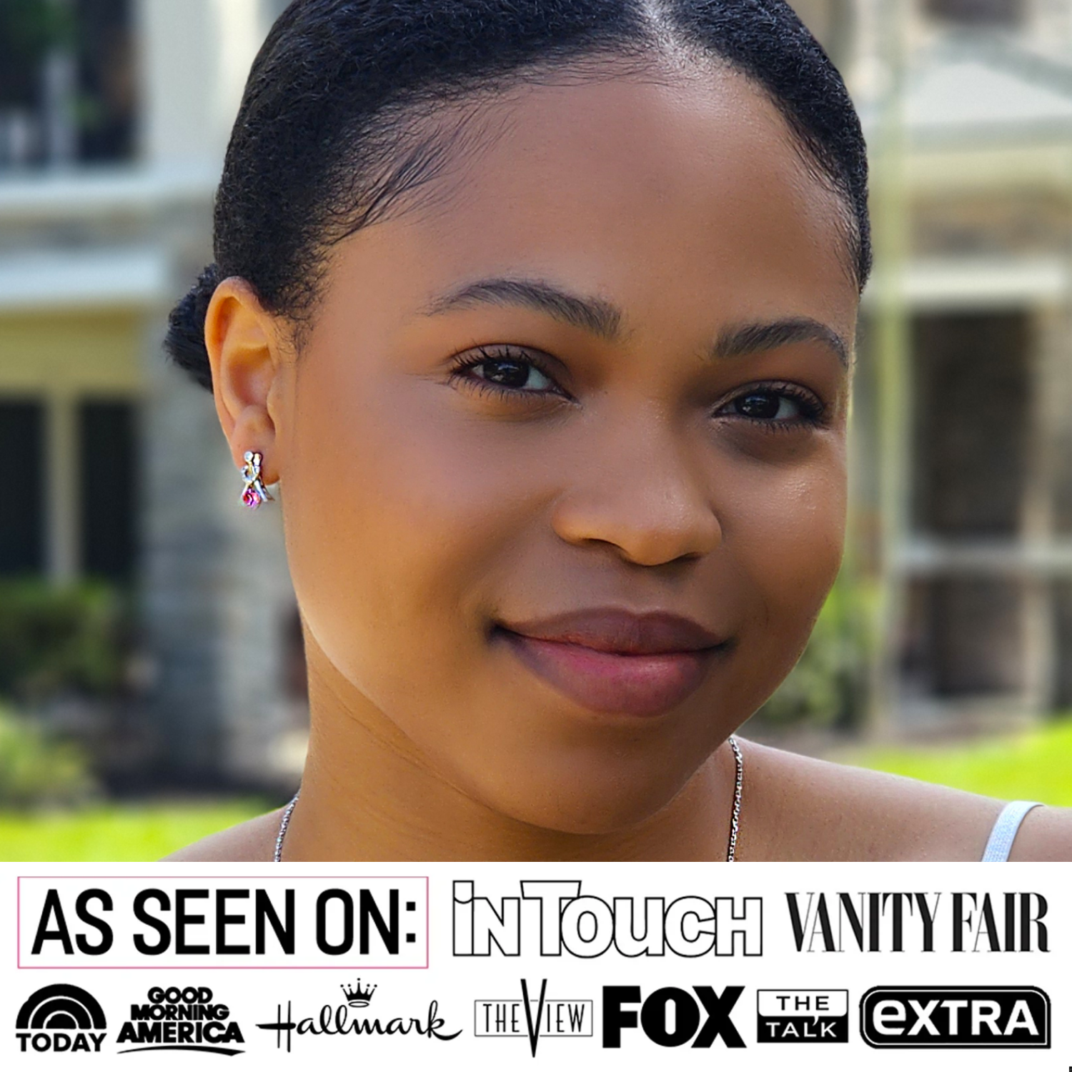 Serenity Birthstone 18k White Gold Plated Drop Earrings with Round Cut Swarovski Crystals