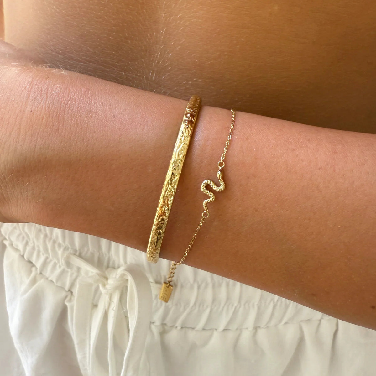 Serpent Gold Bracelet