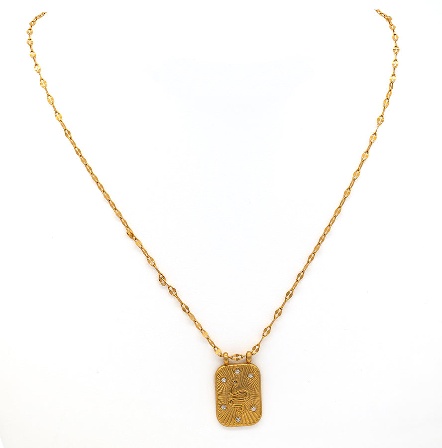 Serpentine Pendant Necklace