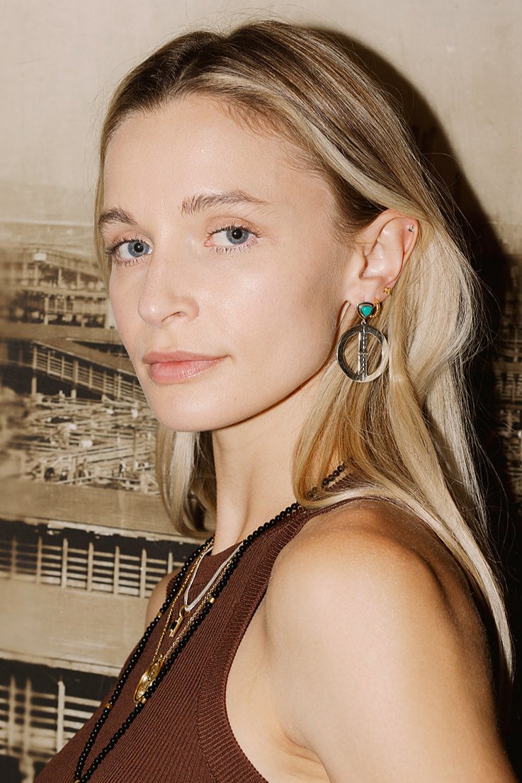 Bluestem Earrings - Silver