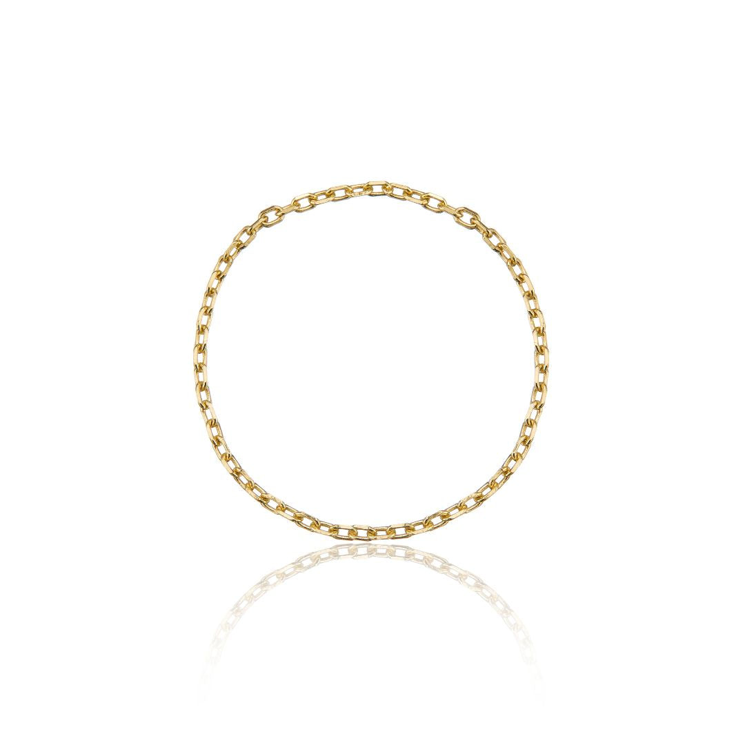 Solid Gold Chain Ring