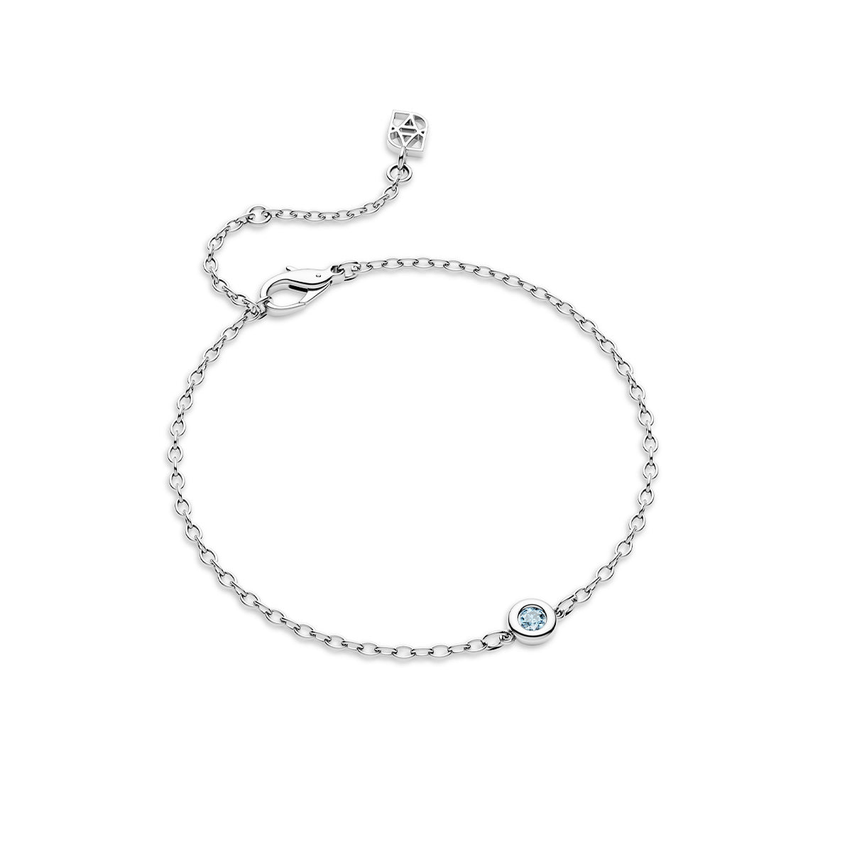 Fine Aquamarine Bracelet (Silver)