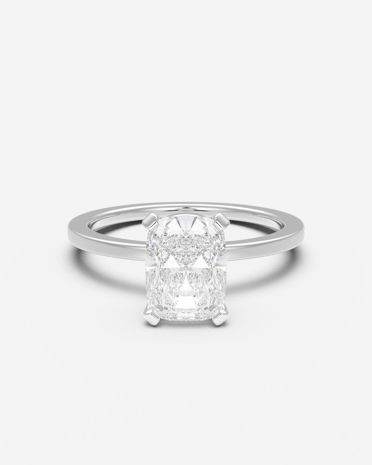 The Square Solitaire — Elongated Cushion