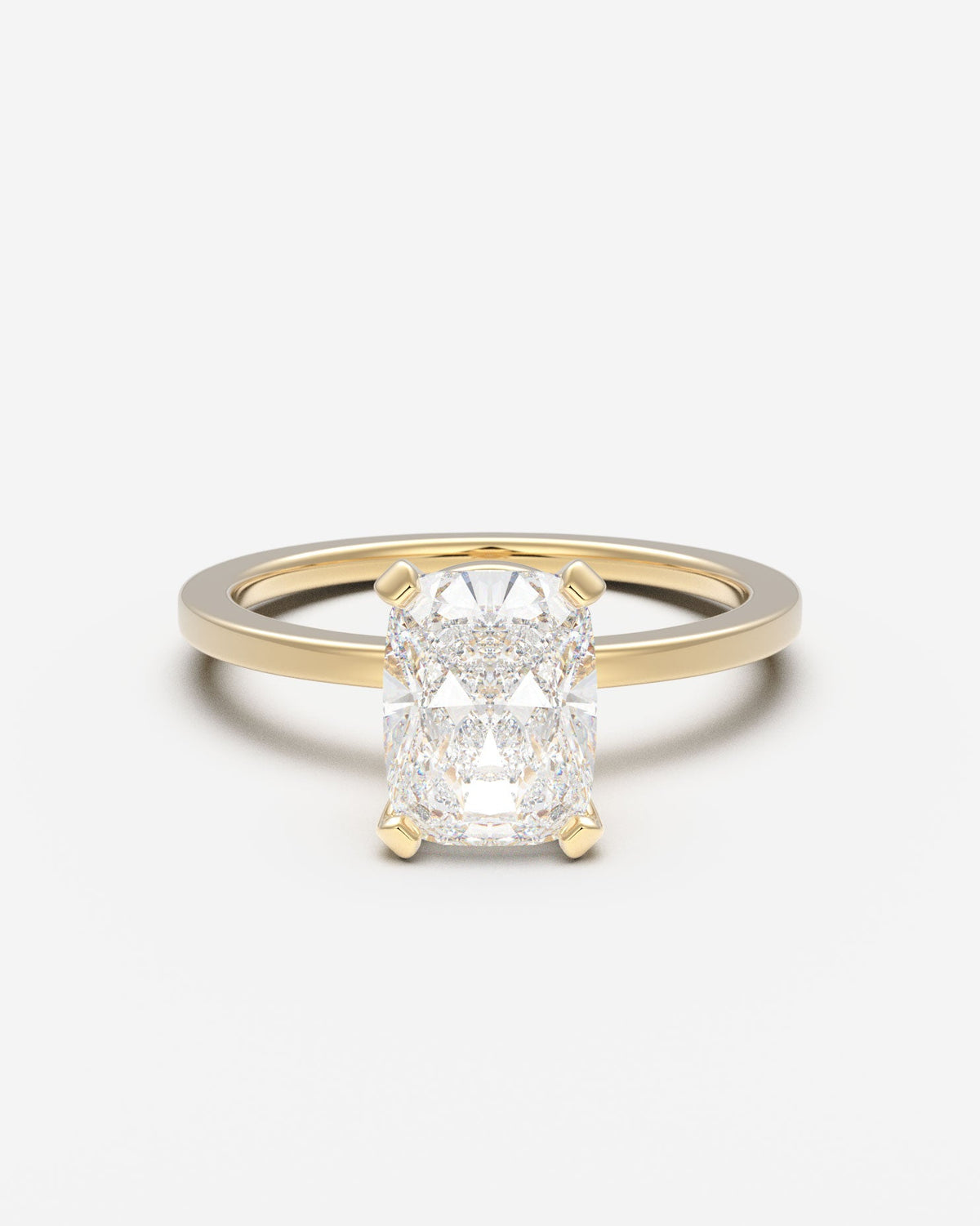 The Square Solitaire — Elongated Cushion