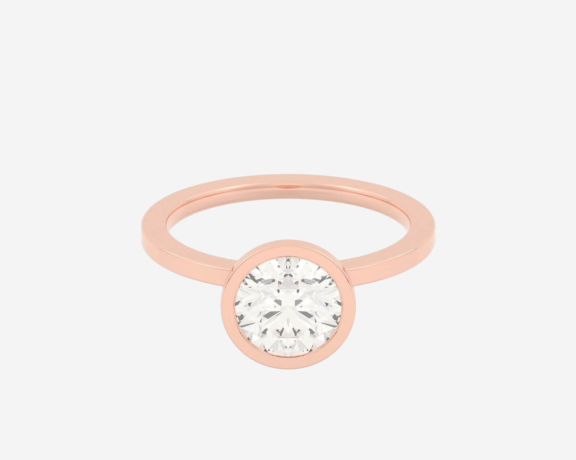 The Square Bezel Solitaire — Round