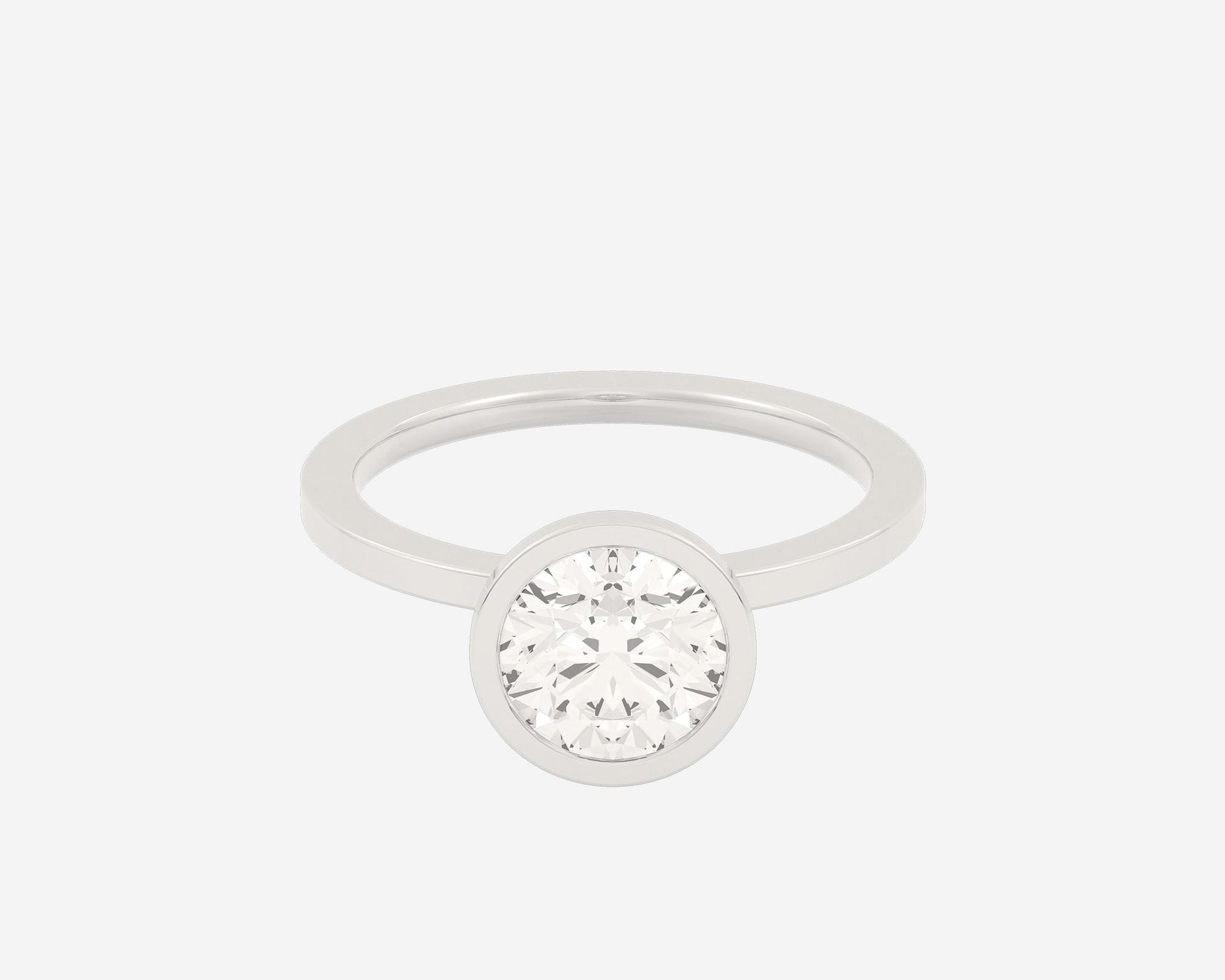 The Square Bezel Solitaire — Round