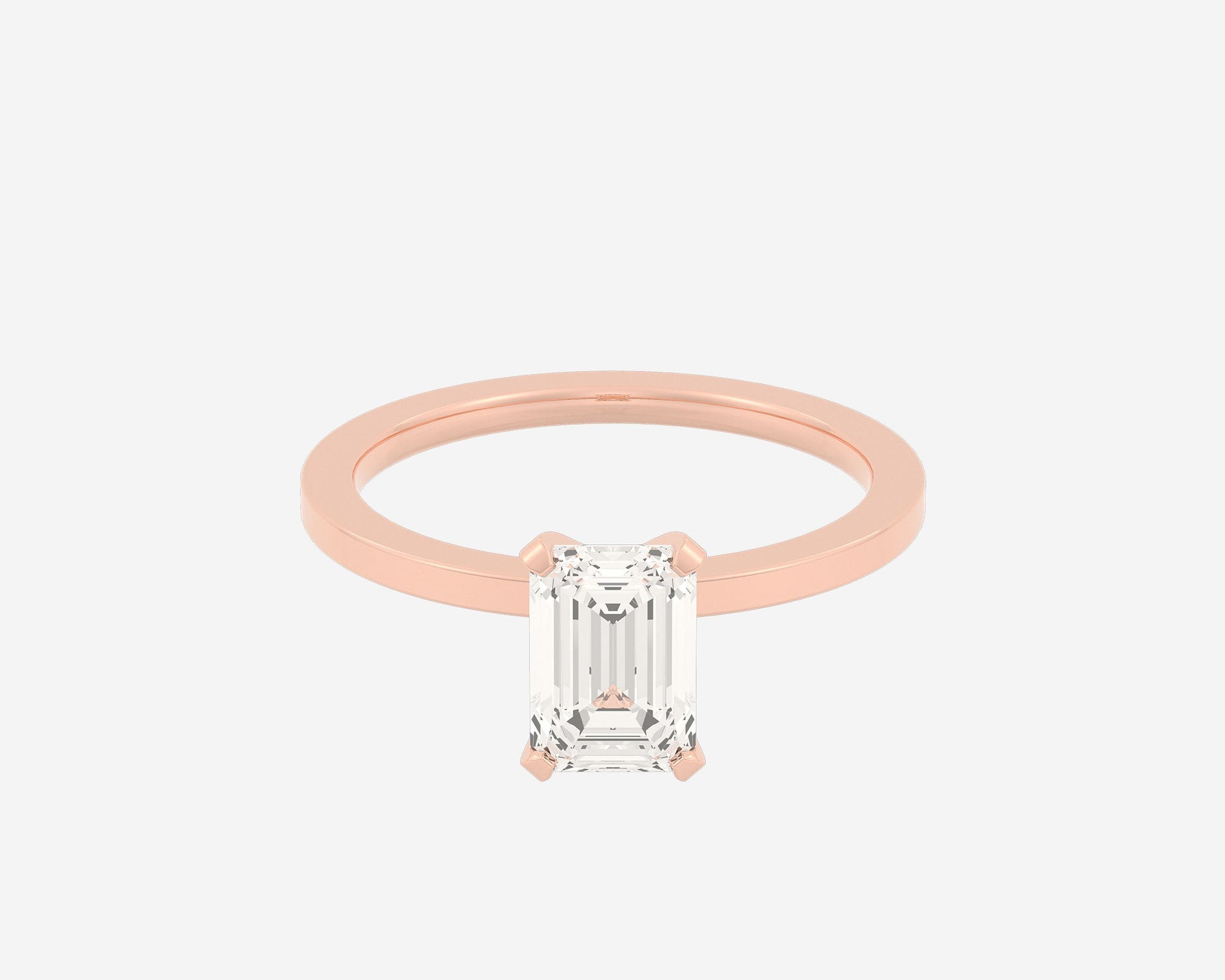 The Square Solitaire — Emerald