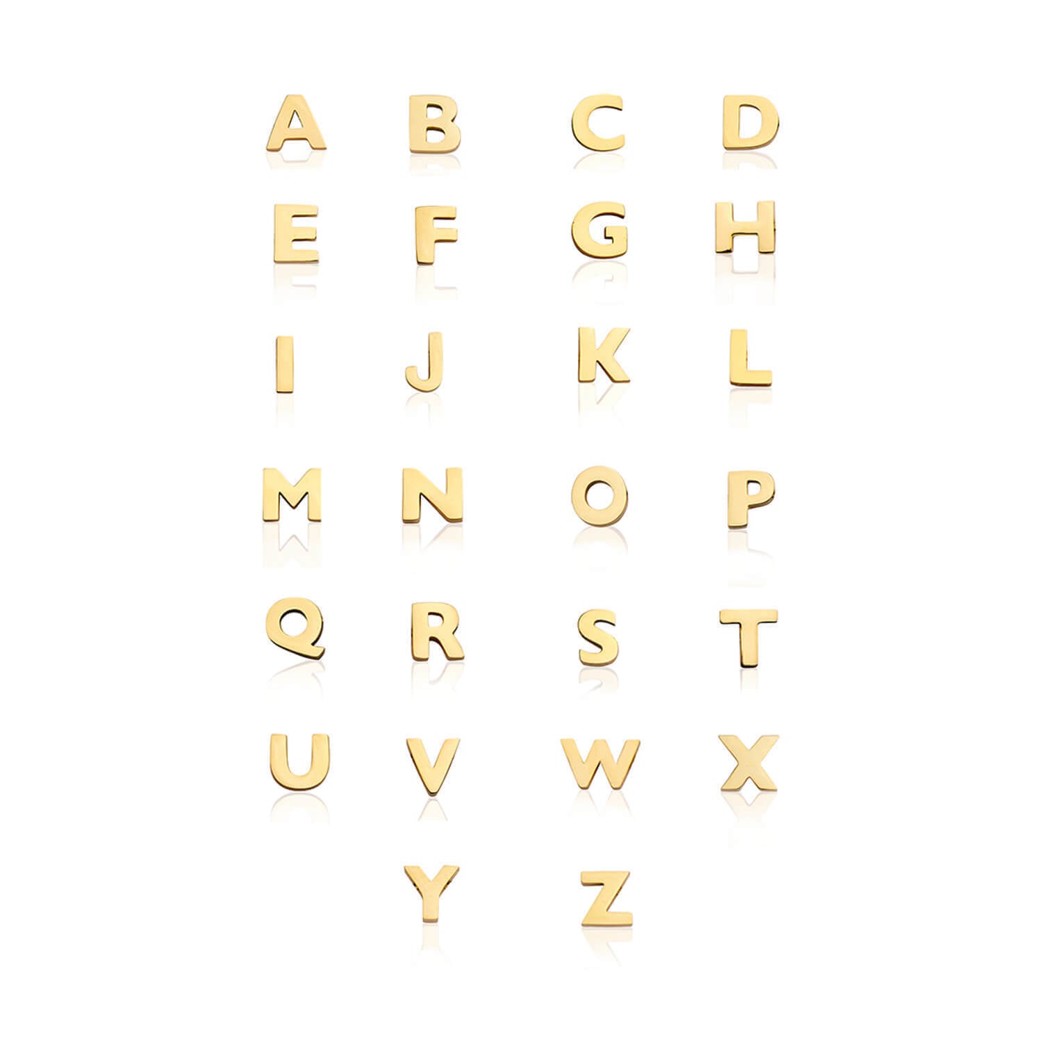 Made Mine Initials & Birthstone Necklace (Gold)