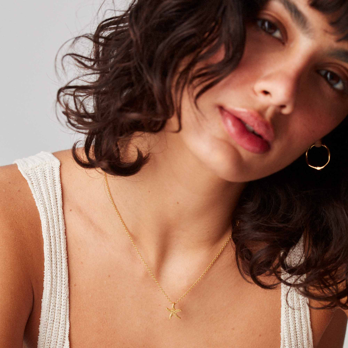 Starfish Necklace Gold
