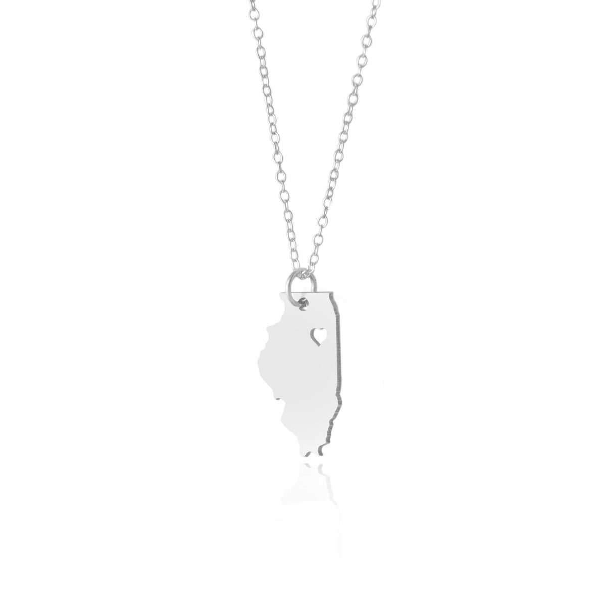 Illinois Necklace - A Sterling Silver Necklace