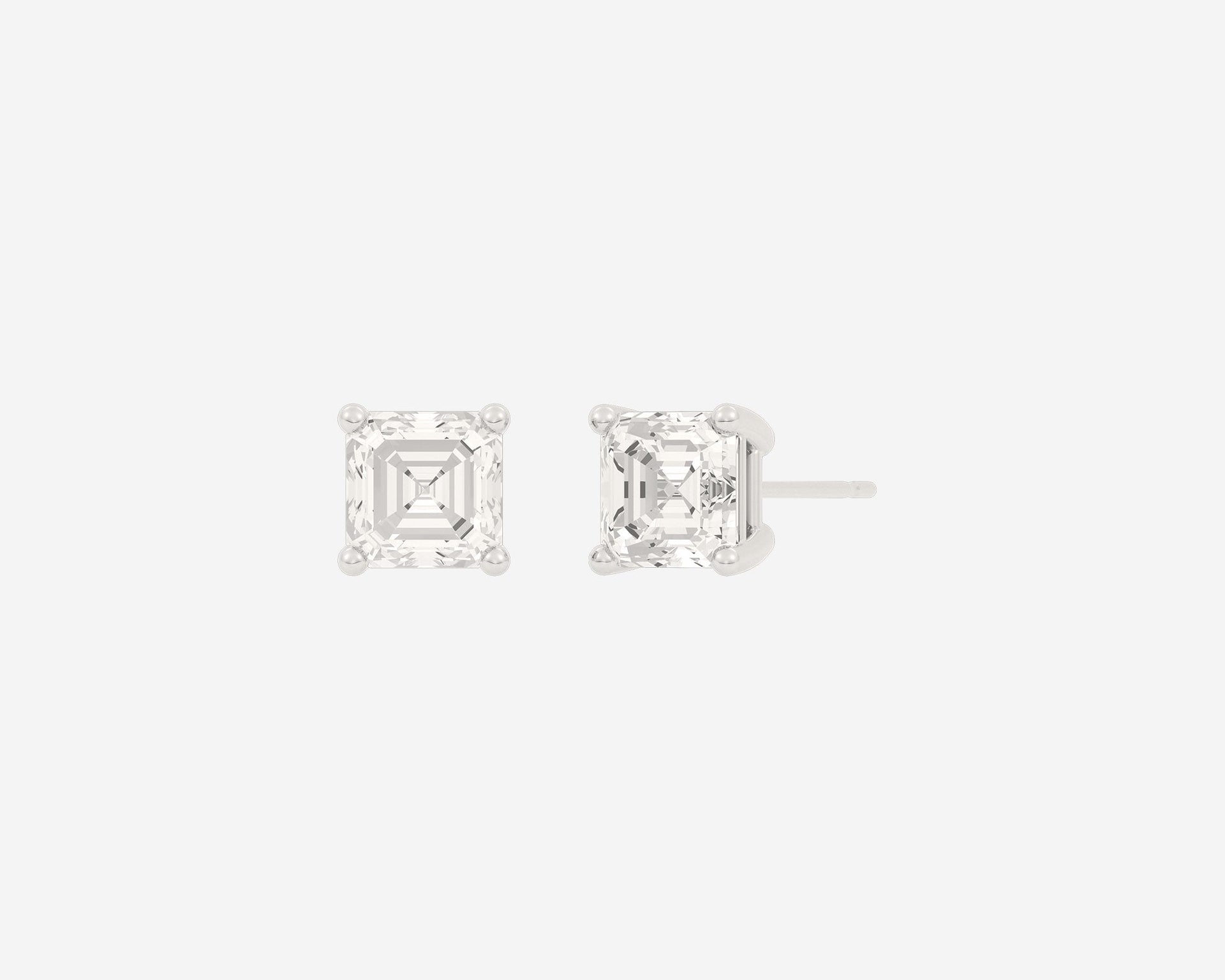 The Asscher Diamond Studs