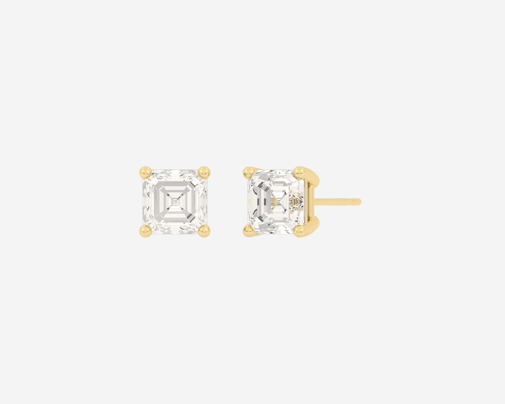 The Asscher Diamond Studs