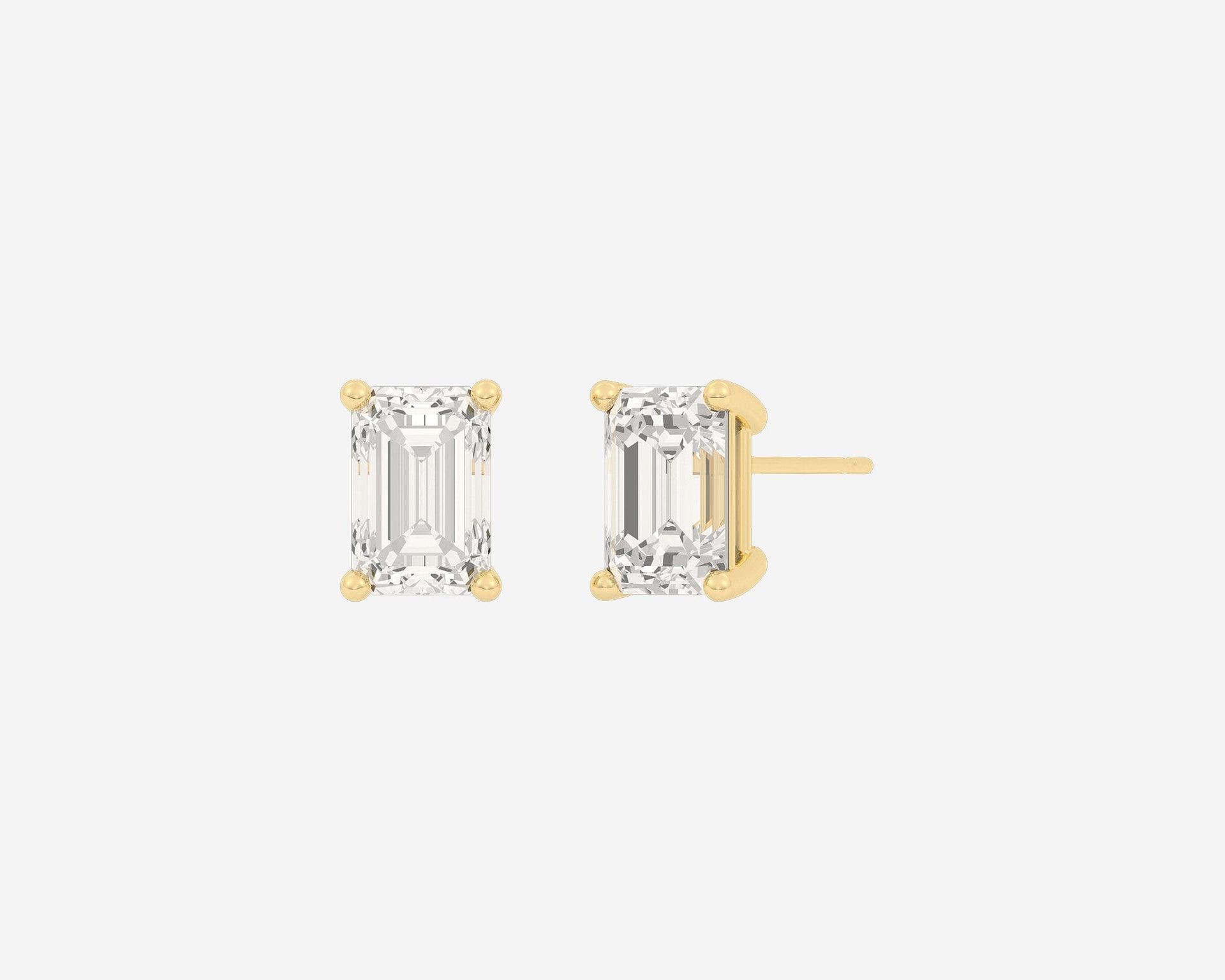 The Emerald Diamond Studs