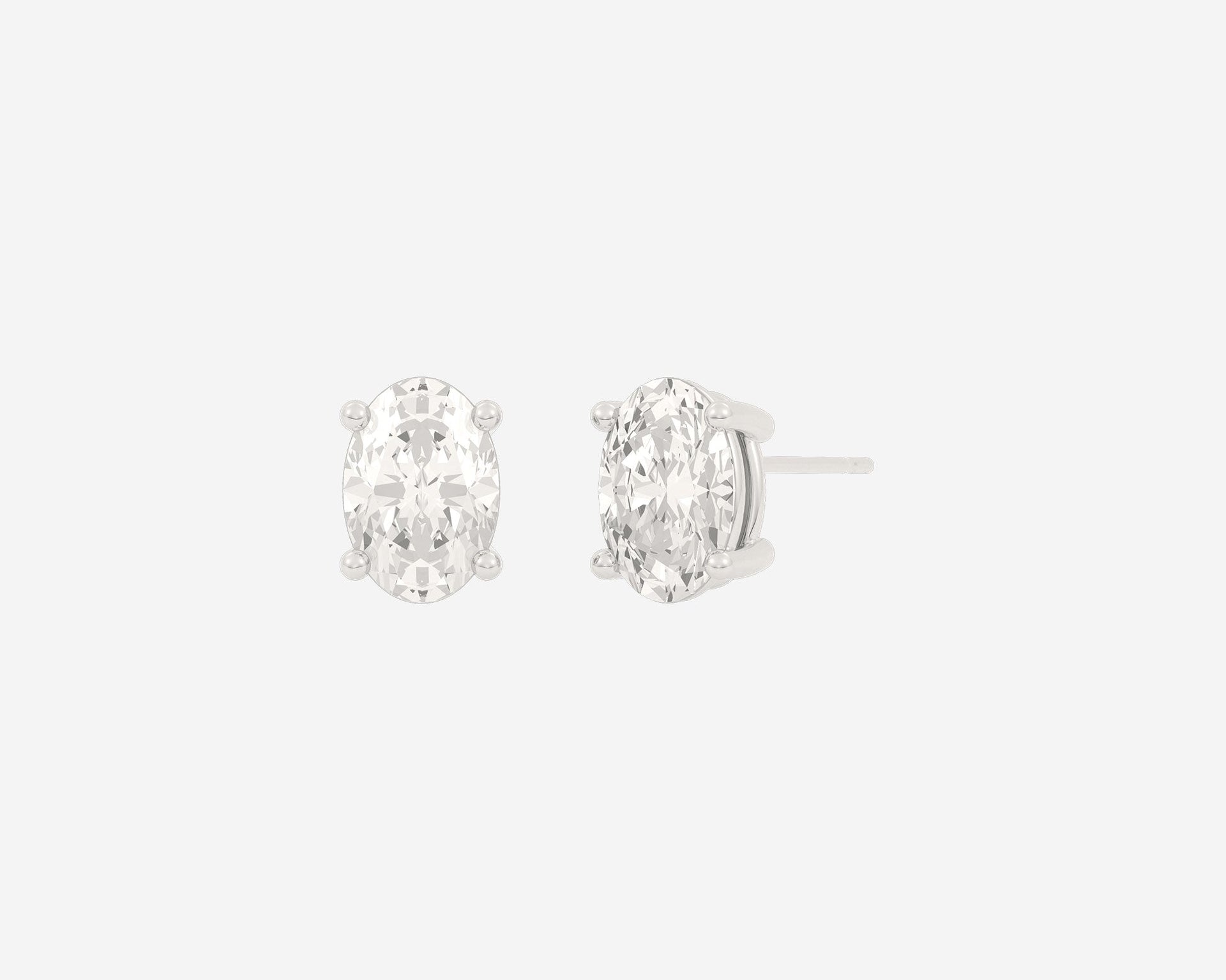 The Oval Diamond Studs