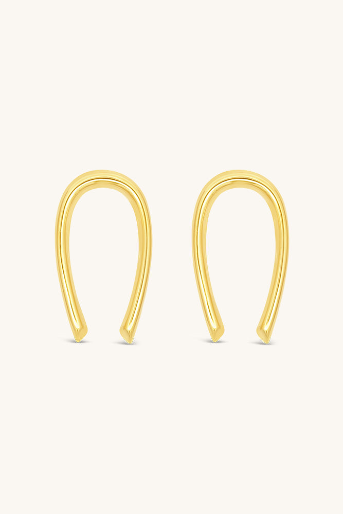 Sun Child Earrings - Gold