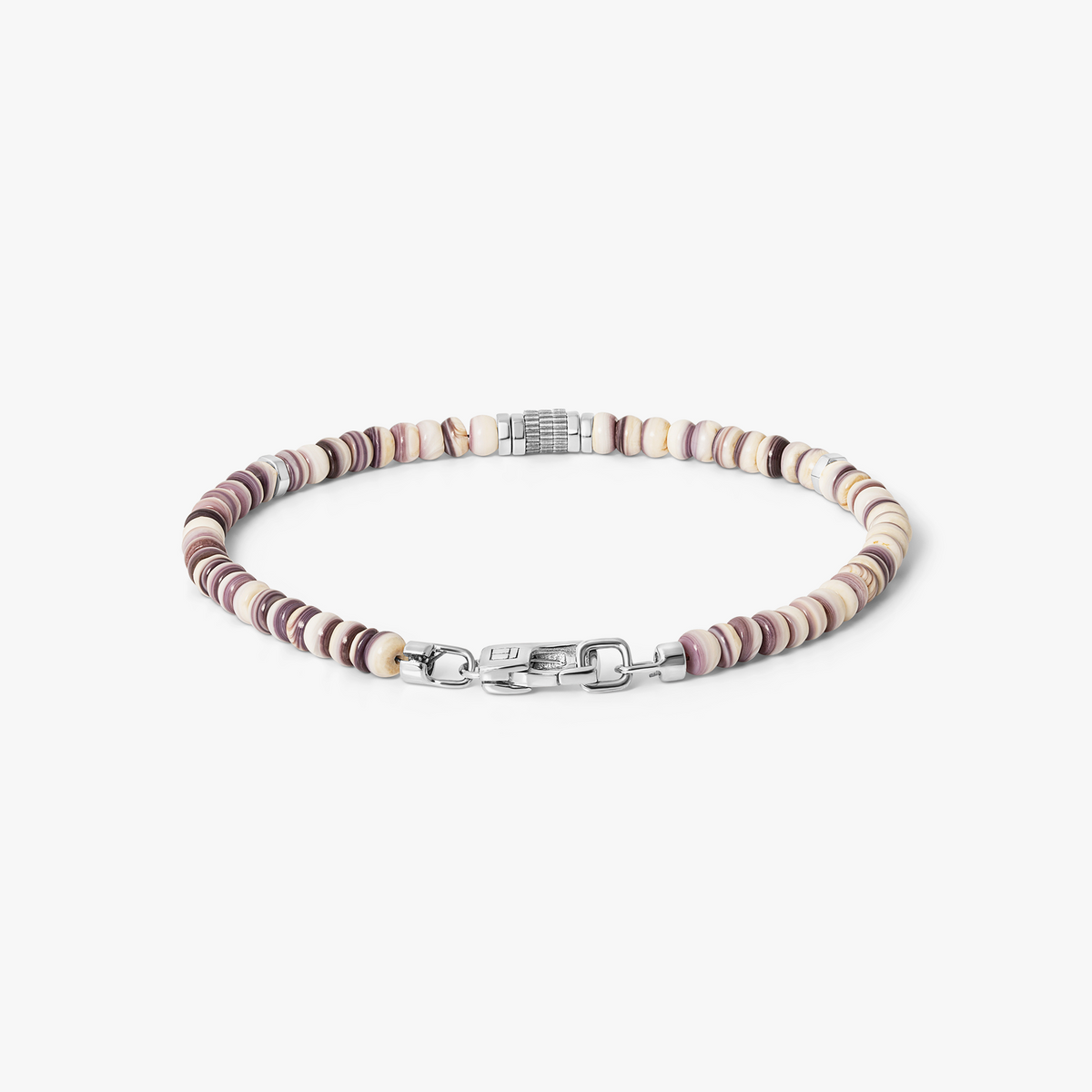 Spiny Oyster Bracelet In Lavender With Sterling Silver | Limited Edition
