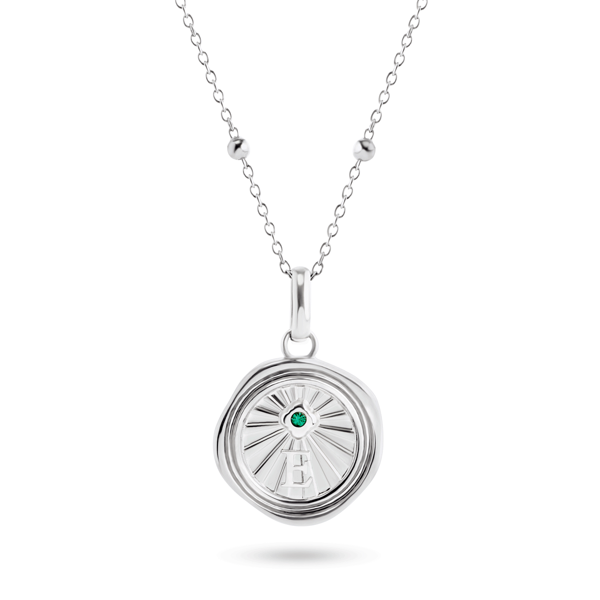 Custom Talisman Coin Necklace (Silver)