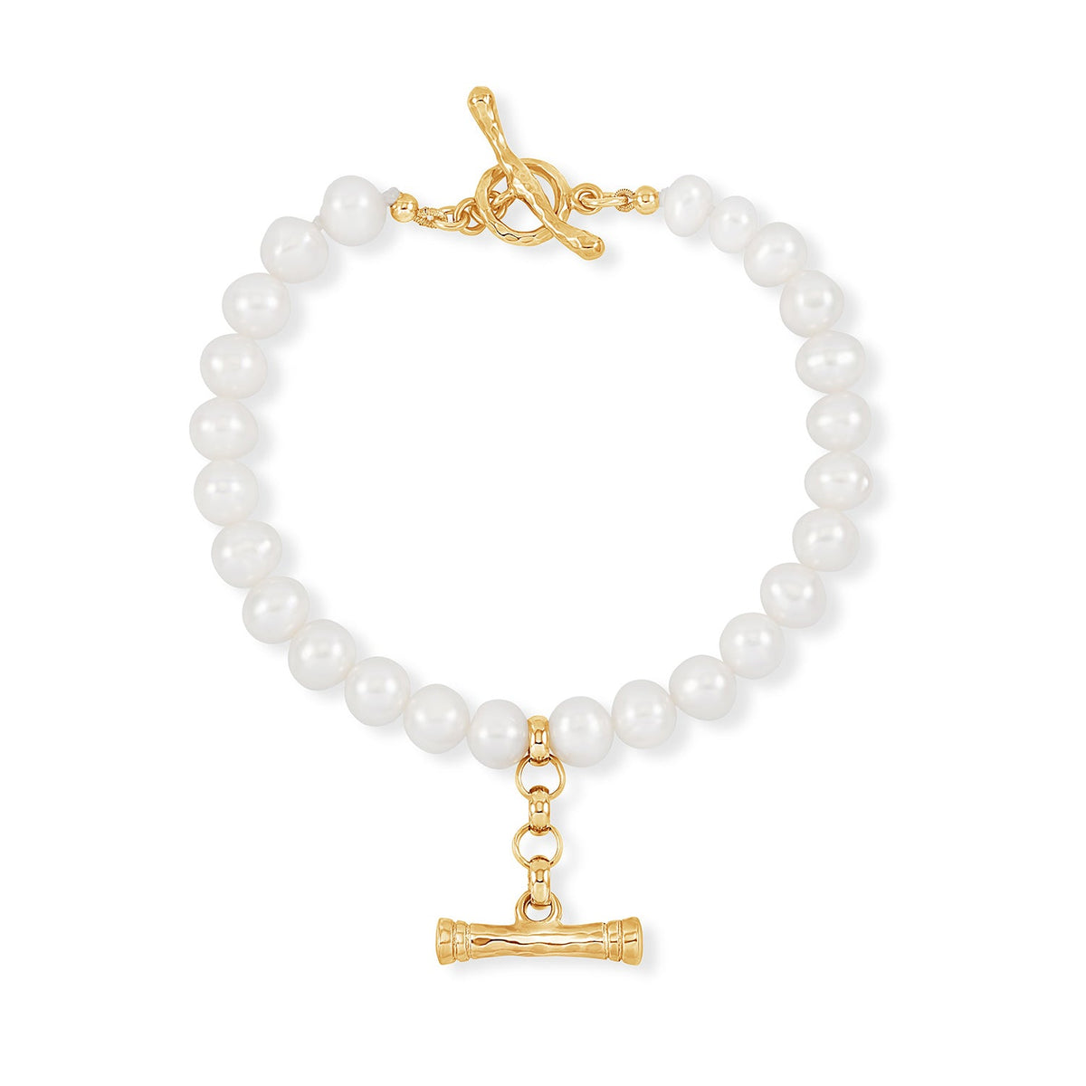 White Pearl Nomad T-Bar™ Bracelet
