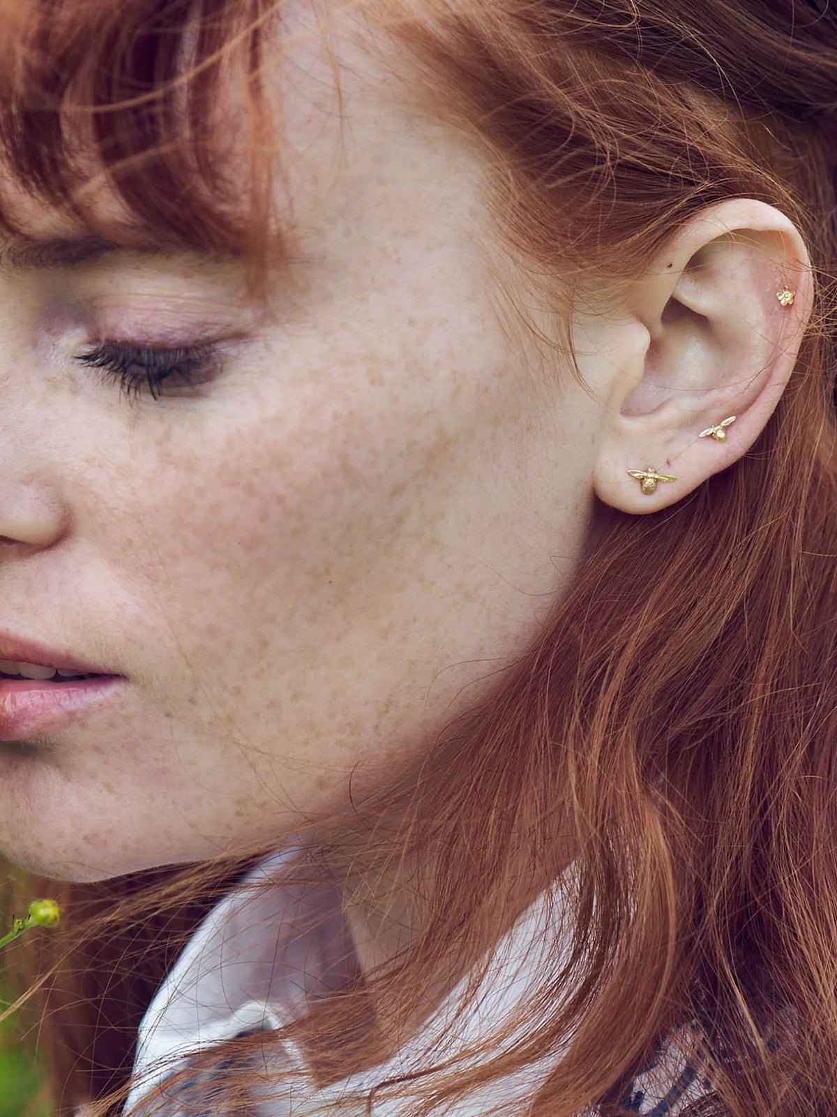Itsy Bitsy Bee Single Stud Earring