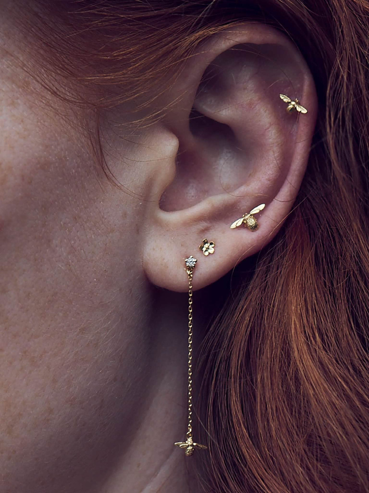 Posy Flower Single Stud Earring