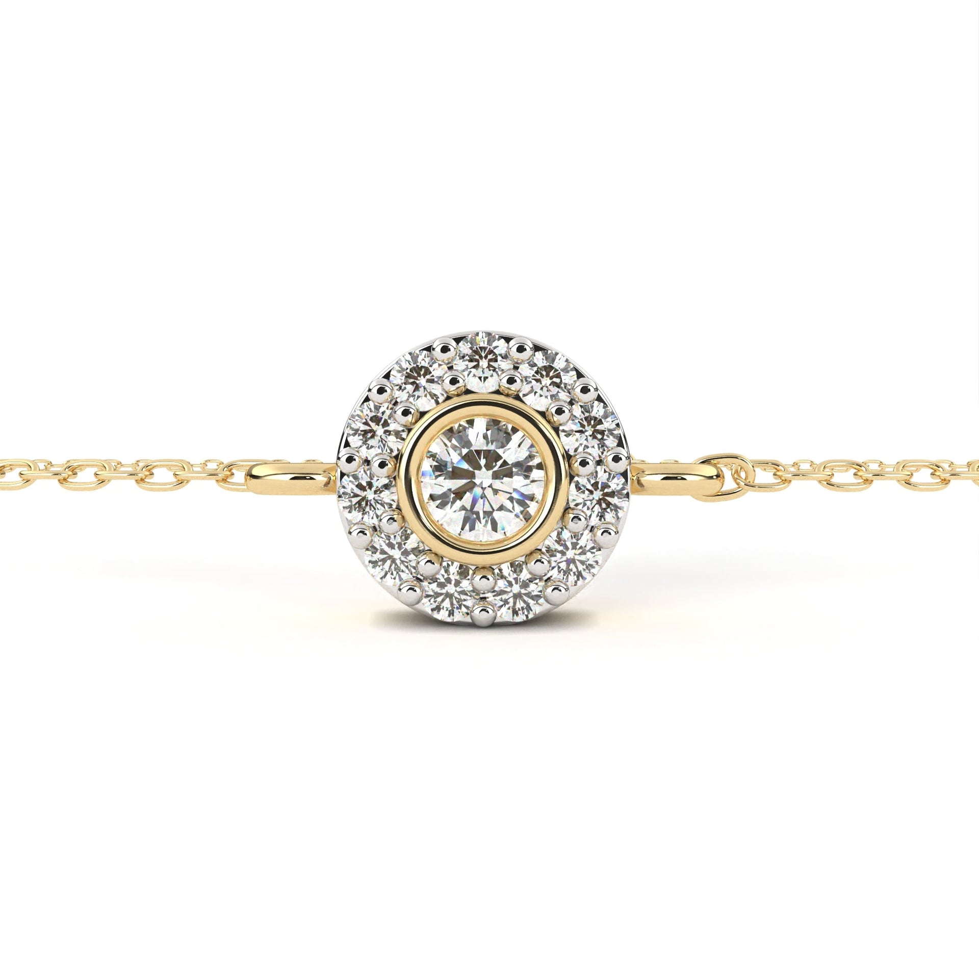 Round-Cut Lab-grown Diamond Tennis Bracelet in 10K White Gold