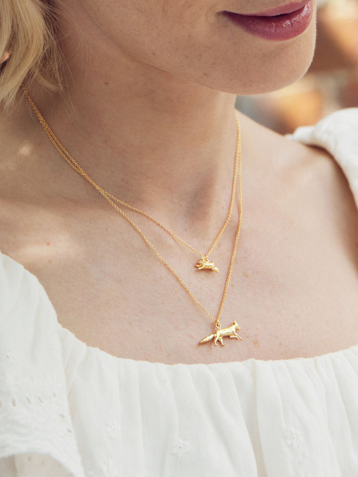 Leaping Rabbit Necklace