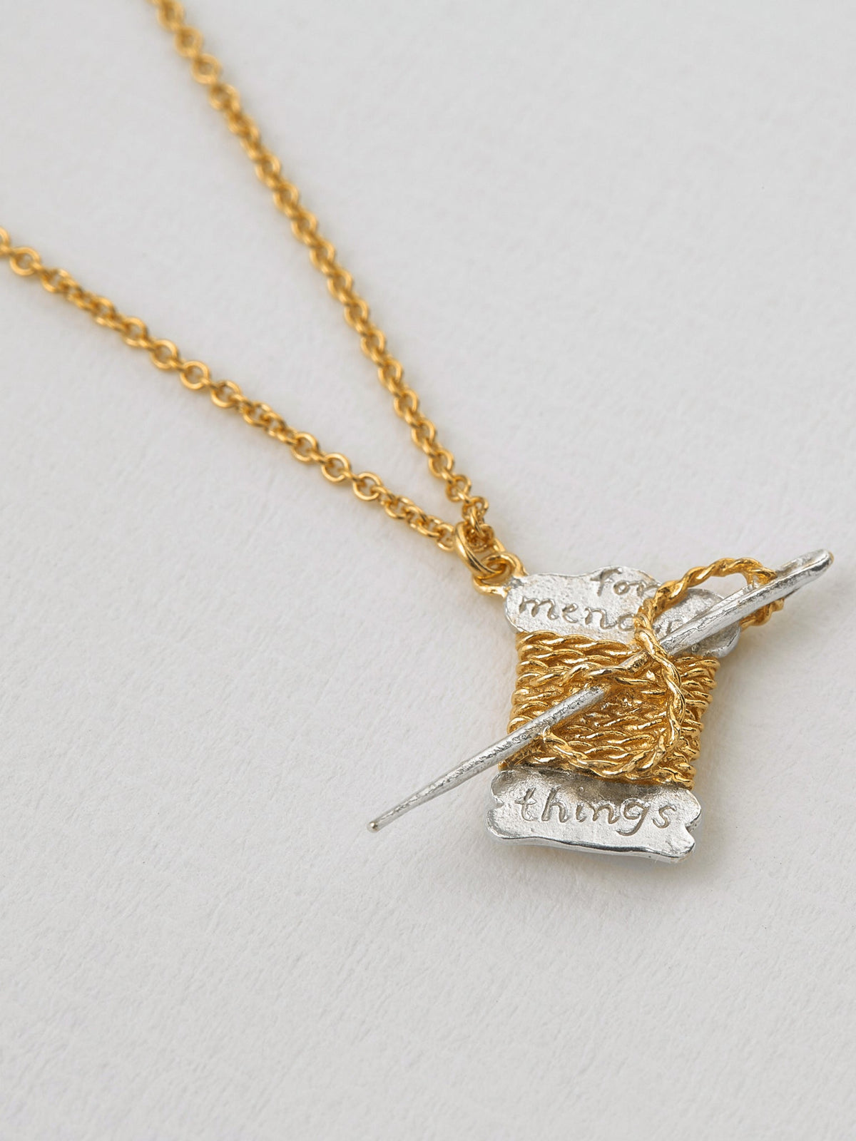 Twine & Needle 'For Mending Things' Necklace