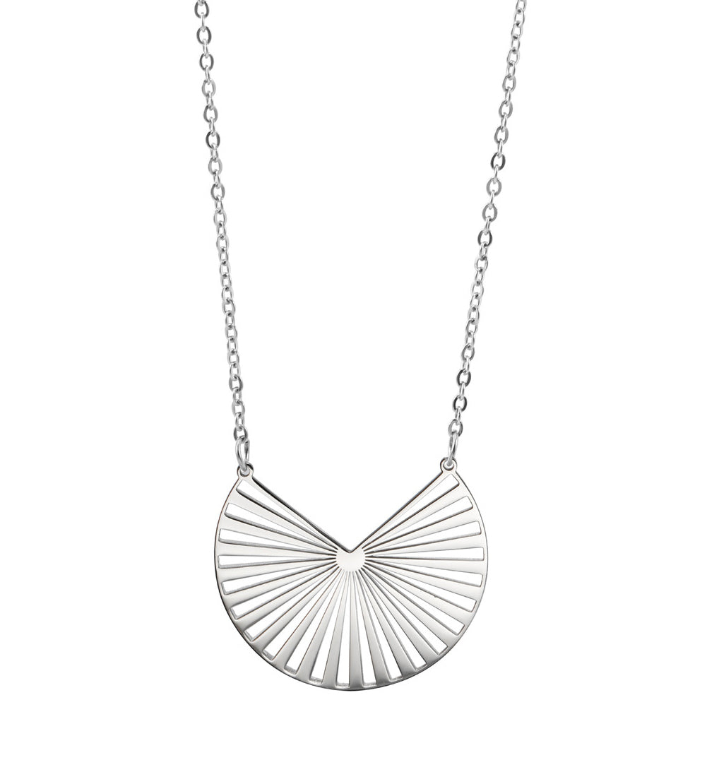 Taylor 18k White Gold Plated Stainless Steel Necklace — Final Sale