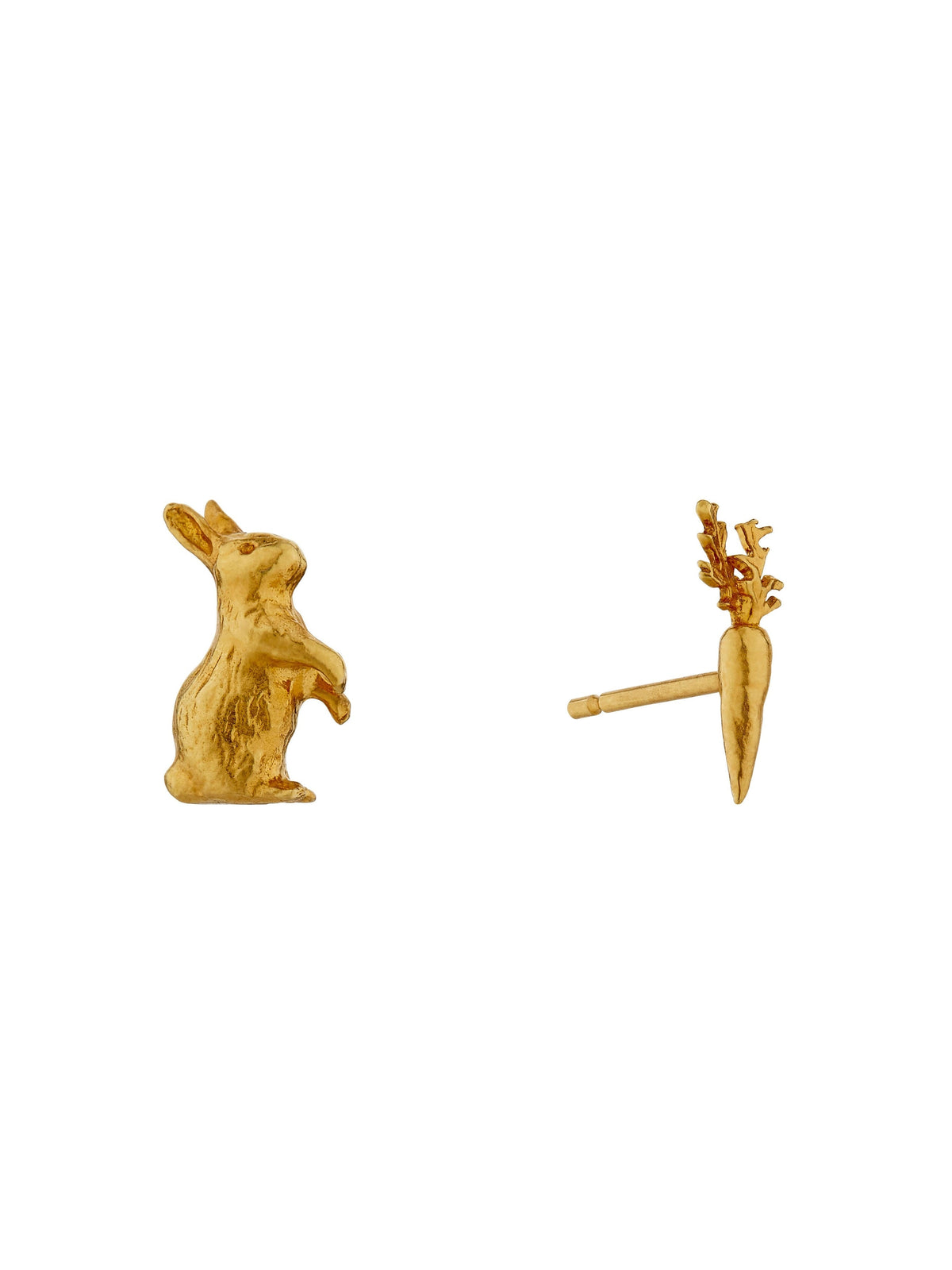 Rabbit & Carrot Asymmetric Earrings
