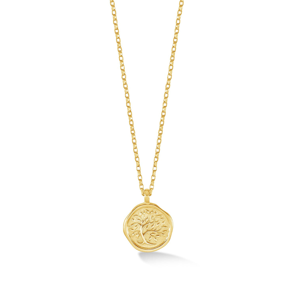 9k Gold Tree of Life Tiny Talisman Necklace