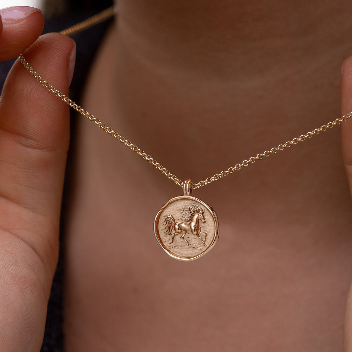 Fire Horse Talisman Necklace