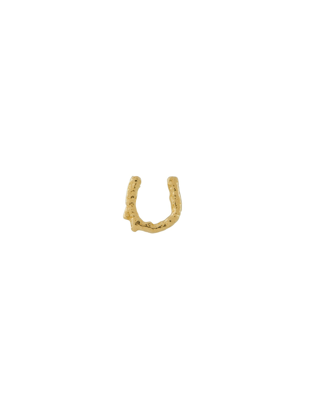 Teeny Tiny Horseshoe Single Stud Earring