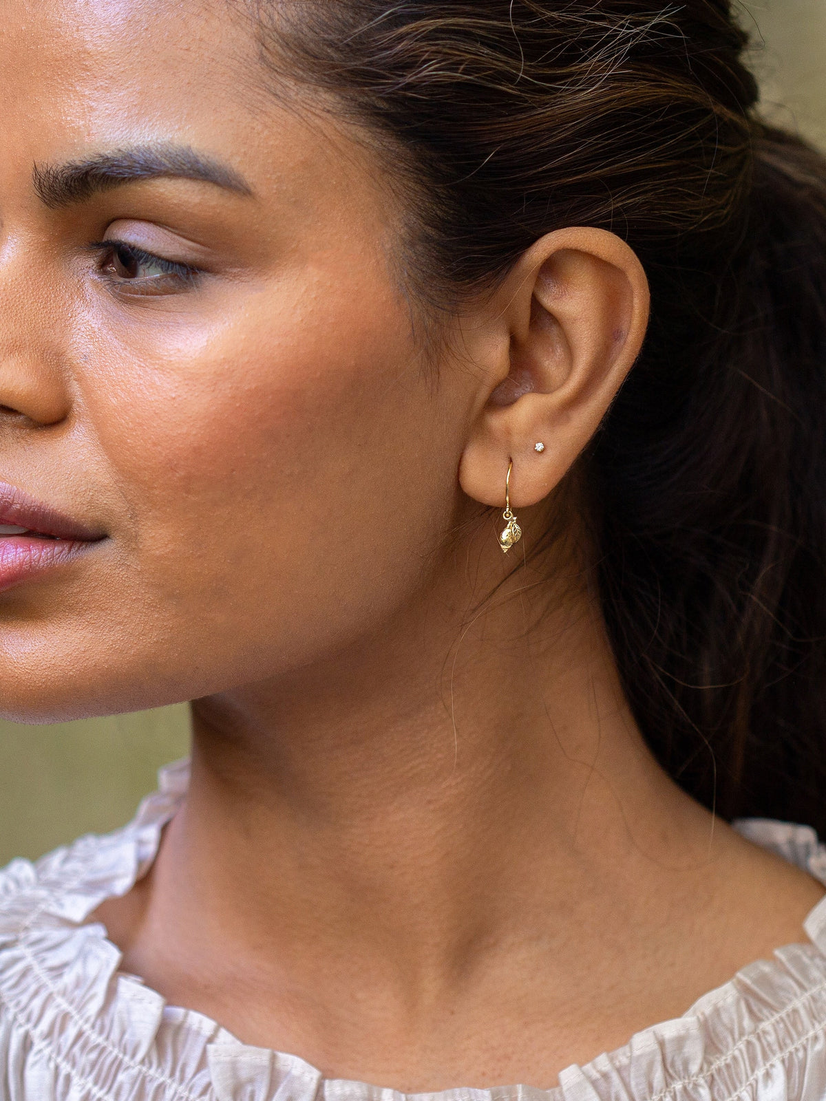 Teeny Tiny Lemon Drop Hook Earrings