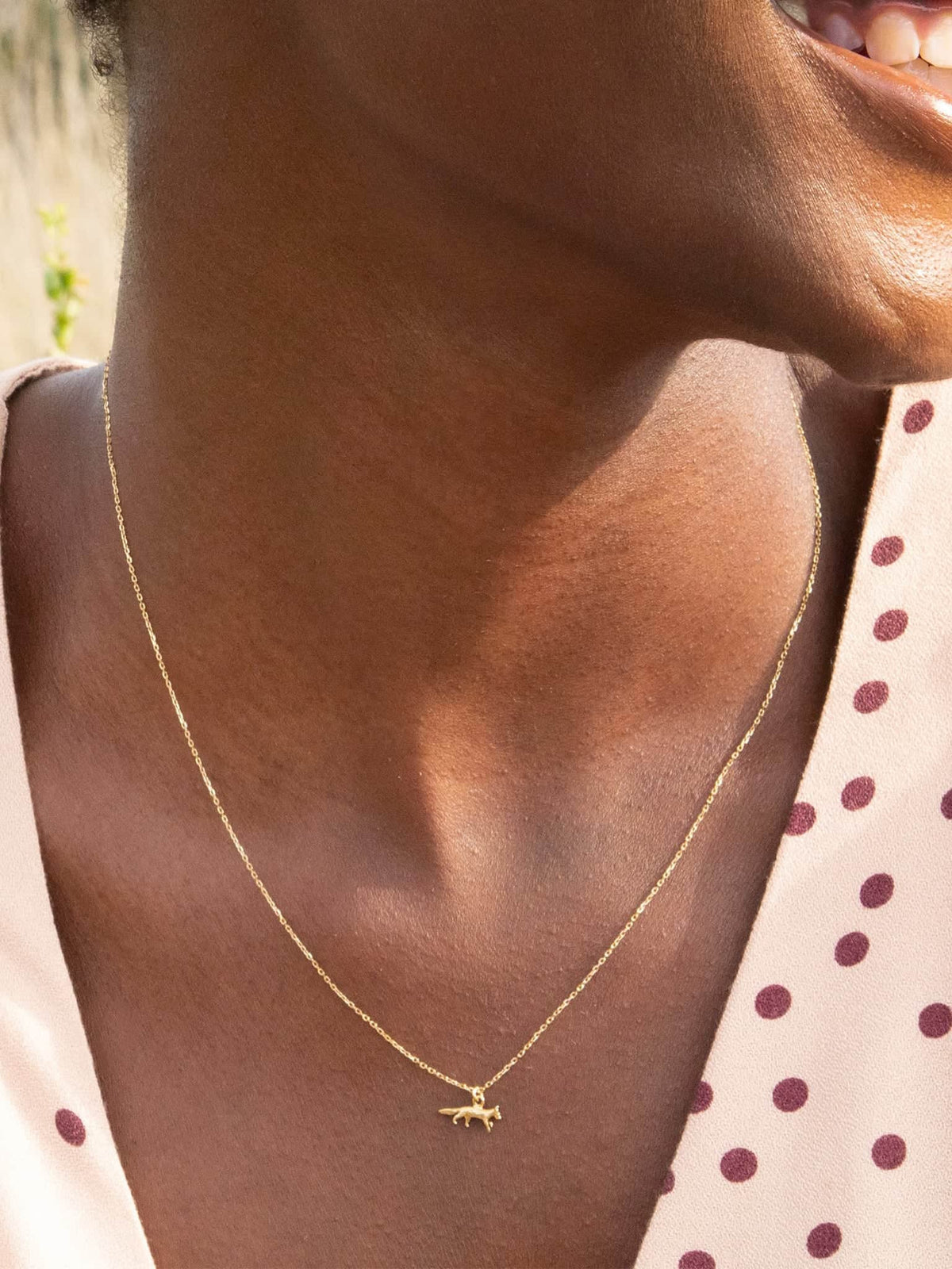 Teeny Tiny Fox Necklace