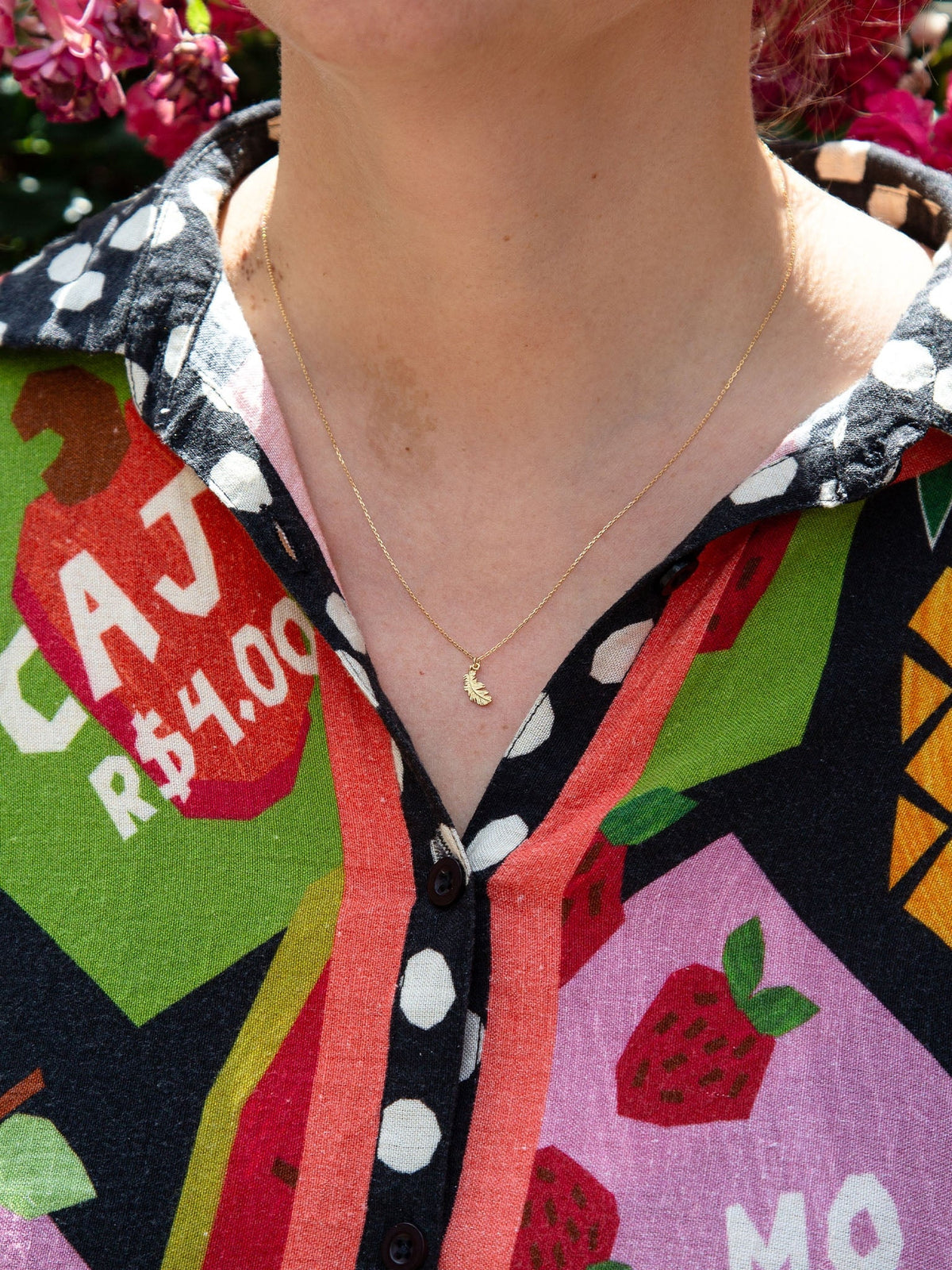 Teeny Tiny Plume Feather Necklace