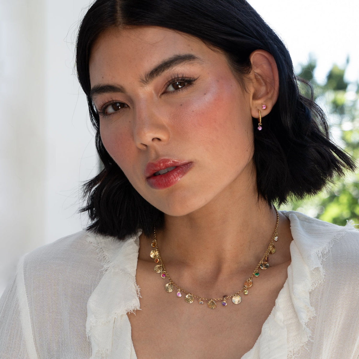 Amethyst Orissa Hoops
