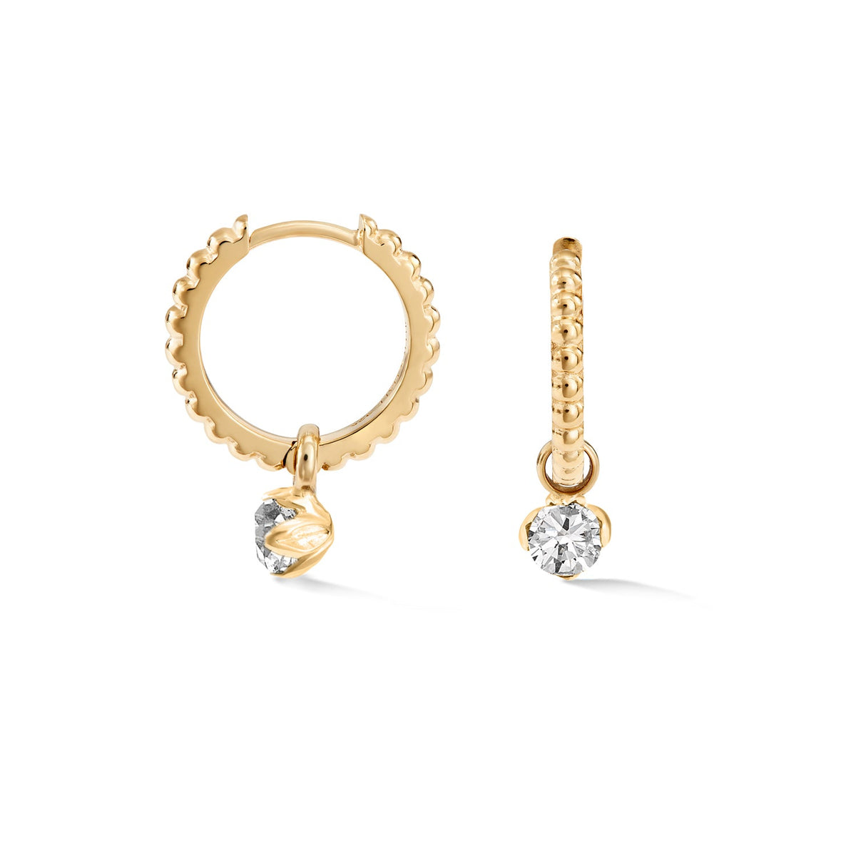 White Topaz Orissa Hoops